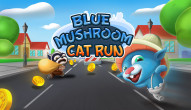 Blue Mushroom Cat Run