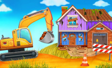 Construction Truck: Building Games for Kids